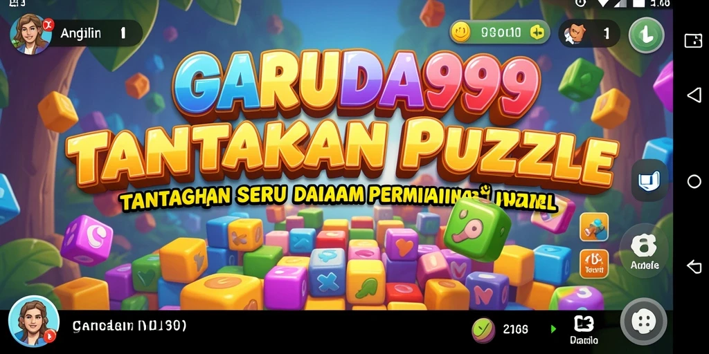 Tampilan menarik dari gameplay puzzle GARUDA999 yang menantang.