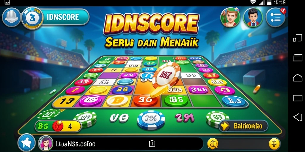 Tampilan gameplay seru dari aplikasi Bingo IDNSCORE