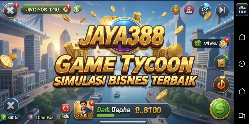 Screenshot menampilkan pemain mengelola bisnis dalam JAYA388.
