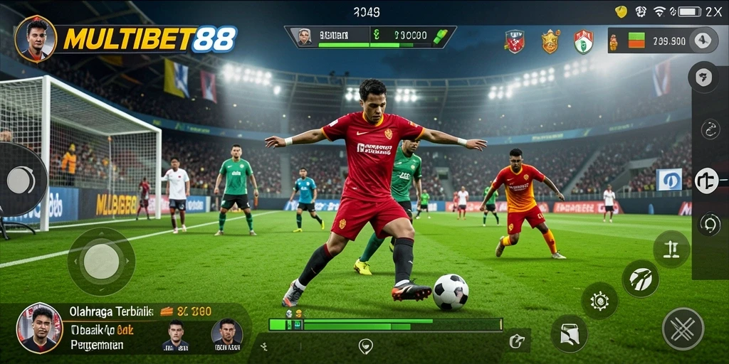 Tampilan gameplay seru MULTIBET88 dalam aksi olahraga.