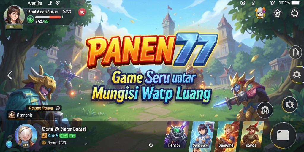 Screenshot utama PANEN77 menampilkan gameplay santai dan interaktif.