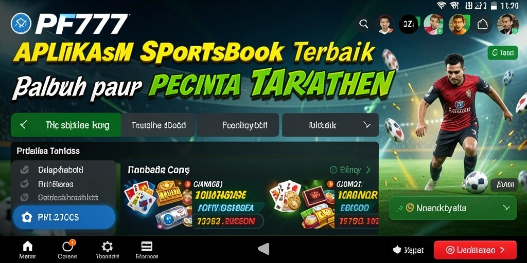 Tampilan gameplay PF777 yang dinamis dan menarik untuk taruhan olahraga.