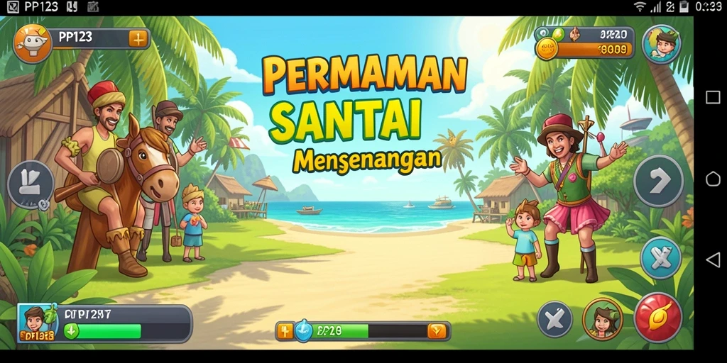 Tampilan menarik dari gameplay PP123 yang seru dan interaktif.