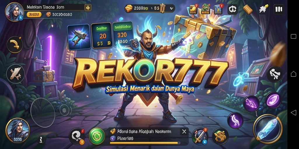 Tangkapan layar gameplay <strong>REKOR777</strong> menunjukkan interaksi sosial yang dinamis dan lingkungan yang kaya.