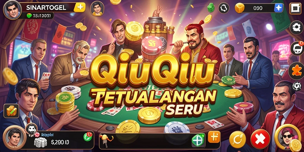 Screenshot gameplay SINARTOGEL menampilkan suasana bermain QiuQiu yang seru.